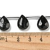 Natural Black Tourmaline Beads Strands G-Q183-B01-01A-5