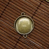 20mm Clear Domed Glass Cabochon Cover for Flat Round DIY Alloy Photo Connector Making DIY-X0107-AB-FF-2