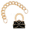 Zinc Alloy Double Link Chain Bag Straps FIND-WH0143-65KCG-1