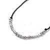 Unisex Adjustable Morse Code Bracelets BJEW-JB04988-04-4