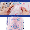 Magibeads 12Pcs 2 Colors  Makrofol Semi-transparent Drawstring Bag CON-MB0001-13-10