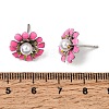 Brass Enamel Stud Earrings KK-CBA8324-27P-03-5