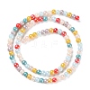 Opaque Electroplate Glass Beads Strands X-GLAA-P056-4mm-A01-2
