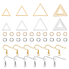 Geometric Charm Drop Earrings DIY Making Kit DIY-UN0002-98-1