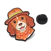 Cocker Spaniel in Explorer Hat  Alloy Enamel Pins LS-AL-CBA6DDE-03D-3