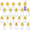 20Pcs 2 Styles Transparent Glass Wishing Bottle Pendant FIND-GA0008-41-1