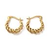 Brass Hoop Earrings EJEW-M261-01G-02-1-1