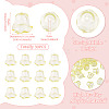 30Pcs Acrylic Bead Caps for Wind Chimes Making TACR-TA0001-69B-4
