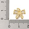 Rack Plating Brass Micro Pave Clear Cubic Zirconia Charms KK-U030-11G-3