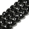 Natural Obsidian Beads Strands G-P544-E02-01-1