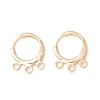 Brass Huggie Hoop Earring Findings KK-A158-02G-1