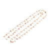 Handmade Cultured Freshwater Pearl Beaded Chains AJEW-JB00949-04-2