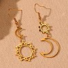 Bohemian Styles 304 Stainless Steel Dangle Earrings EJEW-F380-01G-3