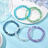 8mm Round Synthetic Moonstone Beaded Stretch Bracelets Making BJEW-JB11394-2