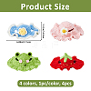 4Pcs 4 Colors Cloth Pet Hat AJEW-FH0008-80-2