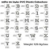 52Pcs 26 Styles PVC Plastic Cabochons FIND-CJ0002-58-8