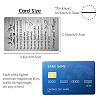 Rectangle 201 Stainless Steel Custom Thermal Transfer Wallet Card DIY-WH0252-037-2