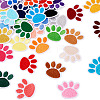 36Pcs 36 Colors Paw Print Computerized Embroidery Cloth Iron on Patches PATC-TAC0001-08-2