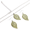 Bohemian Style Alloy Pendant Necklaces & Dangle Earrings Sets WG43411-05-2