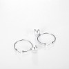 925 Sterling Silver Hoop Earrings EJEW-BB34020-01-2