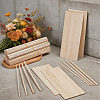 160Pcs 4 Styles Square Wood Craft Sticks WOOD-OC0004-53-4