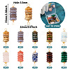 10Pcs 10 Styles Mixed Gemstone Copper Wire Wrapped Disc Connector Charms FIND-TA0003-69-11