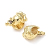Girl Brass Cubic Zirconia European Beads KK-Q068-21A-G-2