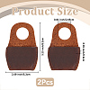 2Pcs Cowhide Thumb Protector for Woodwork Carving AJEW-CL0005-88-2