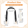 2Pcs 2 Style PU Leather & Round ABS Plastic Imitation Pearl Bag Straps Sets FIND-WR0009-23A-2