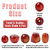 20Pcs 5 Styles Opaque Resin Beads RESI-FS0002-35-3