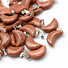 Moon Synthetic Goldstone Pendants G-Q369-09-1