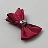 Bowknot Satin Face with Iron Shoe Buckle Clips FIND-WH0366-034P-02-2