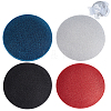 4Pcs 4 Colors EVA Cloth Round Fascinator Hat Base for Millinery Magic FIND-BC0014-33-1