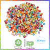 1500Pcs Transparent Acrylic Beads OACR-SP0001-25B-2