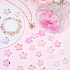 100Pcs 4 Styles Transparent Acrylic Bead Caps OACR-BM0001-09B-4