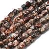 Natural Leopard Skin Jasper Beads Strands G-B161-A03-01-2