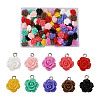 Craftdady Opaque Resin Pendants RESI-CD0001-02-9