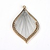 Alloy Leaf Pendant BT-TAC0010-01B-1