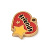 304 Stainless Steel Enamel Charms LS-STAS-P388-19G-G-2