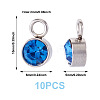 10Pcs Glass Rhinestone Charms STAS-TA0003-26E-3