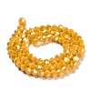 Opaque Solid Color Electroplate Glass Beads Strands X1-GLAA-F029-P4mm-A04-2