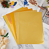 SUPERFINDINGS 50Pcs 5 Styles PET Stamping Hot Foil Paper DIY-FH0006-17-4