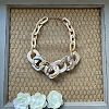 Fashionable Resin Oval Link Chain Necklaces FS-WG8E51D-04-1