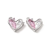 Brass Micro Pave Cubic Zirconia Pendants KK-A259-18P-03-1