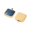 Ion Plating(IP) 304 Stainless Steel Enamel Charms STAS-Z078-22G-2