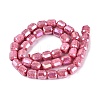 Anti-Tarnish Electroplate Glass Beads Strands EGLA-N027-03A-12-2