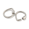 304 Stainless Steel Screw Carabiner Lock Charms STAS-C092-01B-P-2