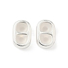 Brass Silicone Slide Charms KK-C099-06B-S-1