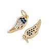 Brass Micro Pave Cubic Zirconia Pendants KK-B150-23G-2