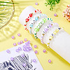 100Pcs 5 Styles Transparent Acrylic Beads TACR-TA0001-54D-7